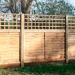 0.45m x 1.83m (18″) Brown Treated H/D Capped Square Trellis
