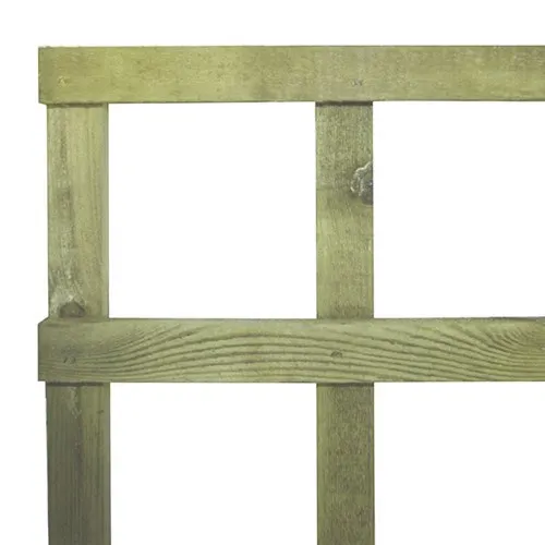 0.9m x 1.83m (3′) Green Treated H/D Capped Square Trellis