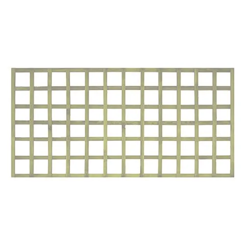 0.9m x 1.83m (3′) Green Treated H/D Capped Square Trellis