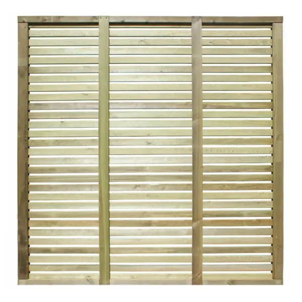 6ft Jacksons Venetian Treated Fence Panel (1830 x 1830mm) – Pressure Treated Green Timber