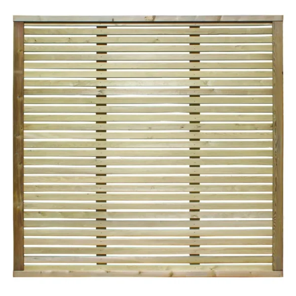 6ft Jacksons Venetian Treated Fence Panel (1830 x 1830mm) – Pressure Treated Green Timber