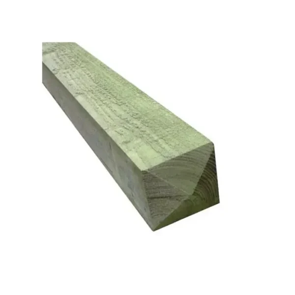 150x150x3000mm Green 4 Way Weather Treated Timber Post