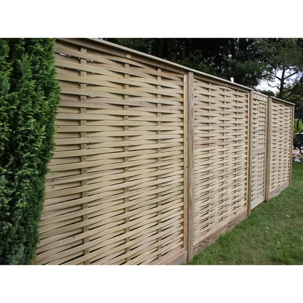 6ft Jacksons Woven Fence Panel (1830 x 1830mm) – Pressure Treated Green Timber