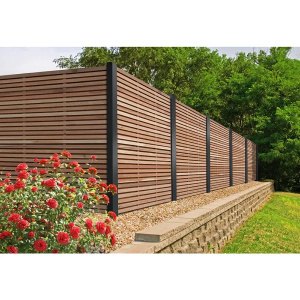 The Granville Cedar Double Slatted Fence Panel – Various Sizes