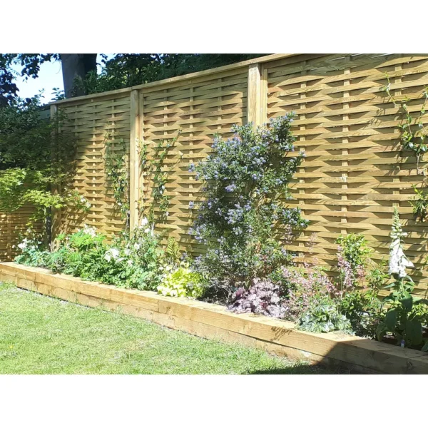 6ft Jacksons Woven Fence Panel (1830 x 1830mm) – Pressure Treated Green Timber